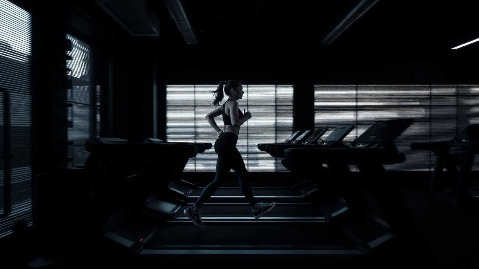 Woman training